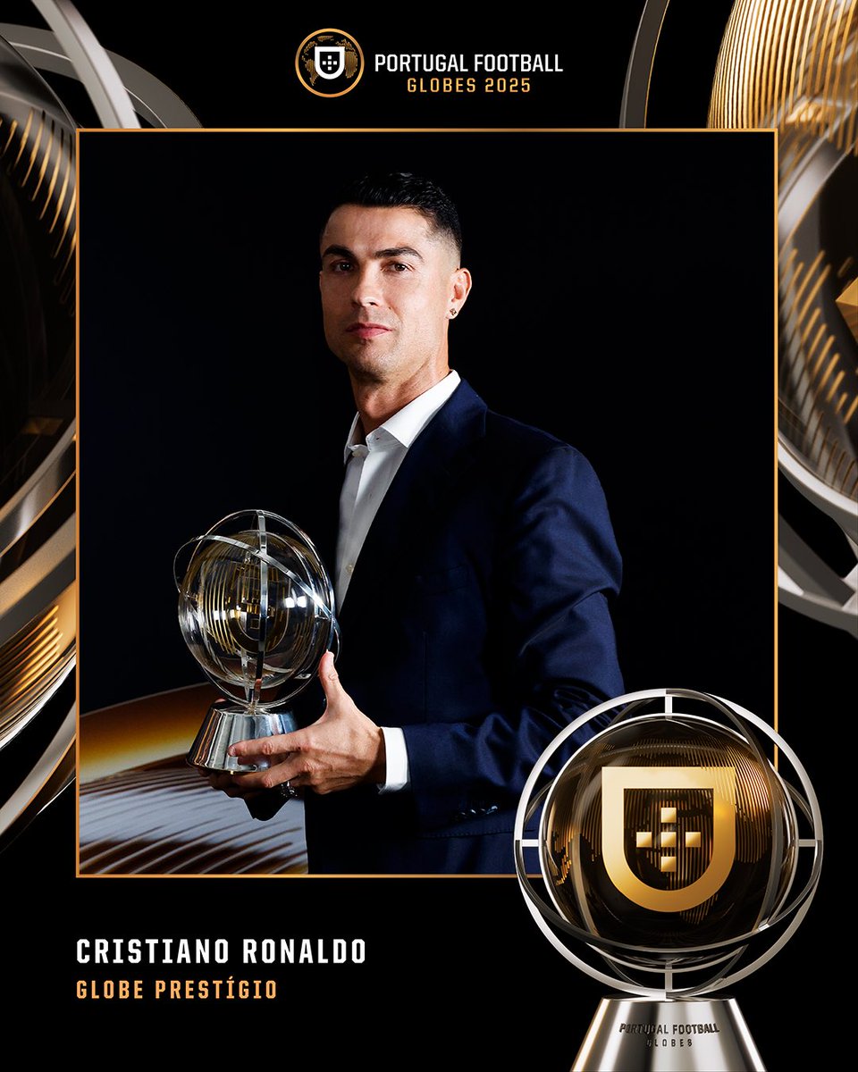 Canal_11Oficial's tweet image. 𝗗𝗘 𝗣𝗢𝗥𝗧𝗨𝗚𝗔𝗟 𝗣𝗔𝗥𝗔 𝗢 𝗠𝗨𝗡𝗗𝗢 🌍 O nosso capitão é galardoado com o 𝗚𝗟𝗢𝗕𝗘 𝗣𝗥𝗘𝗦𝗧𝗜́𝗚𝗜𝗢 nos #PortugalFootballGlobes 🐐🇵🇹