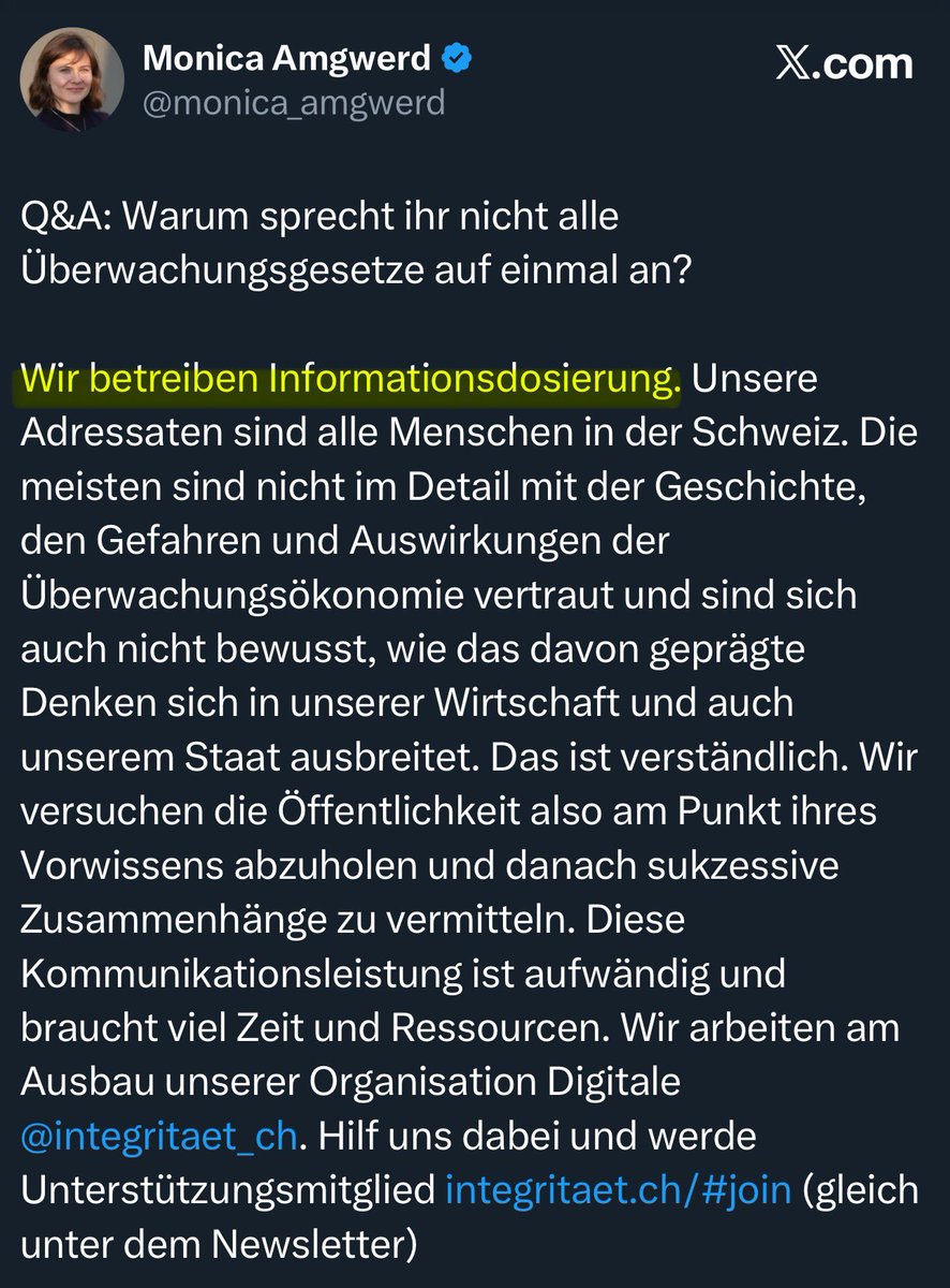 AGForensik's tweet image. Was haben die CIA und @monica_amgwerd gemeinsam? Sie betreiben Informationsdosierung.
