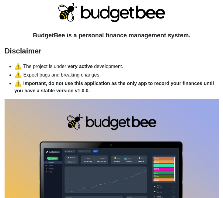 tom_doerr's tweet image. personal finance management system with budgeting, categories, and multi-user support