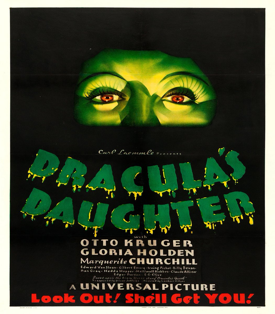 AlbinoBandit's tweet image. Tonight! On #31NightsOfHorror!
DRACULA'S DAUGHTER (1936)
I've not seen this so I have no idea what to expect.
#UniversalMonsters #31DaysOfHorror #31in31 #31NightsofHalloween #Horror31 #Halloween2025