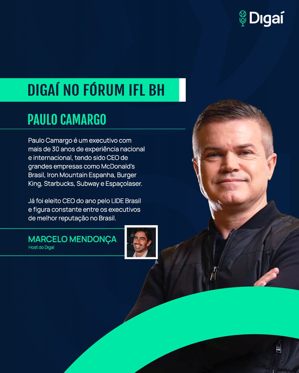 brmpodcast's tweet photo. Paulo Camargo é um executivo com mais de 30 anos de experiência nacional e internacional, tendo sido CEO de grandes empresas como McDonald’s Brasil, Burger King, Starbucks, Subway e Espaçolaser.

Youtube:
https://t.co/PSgVa8rW5X

Spotify:
https://t.co/eJrnzneQMd https://t.co/Oi6IBjbyZ7