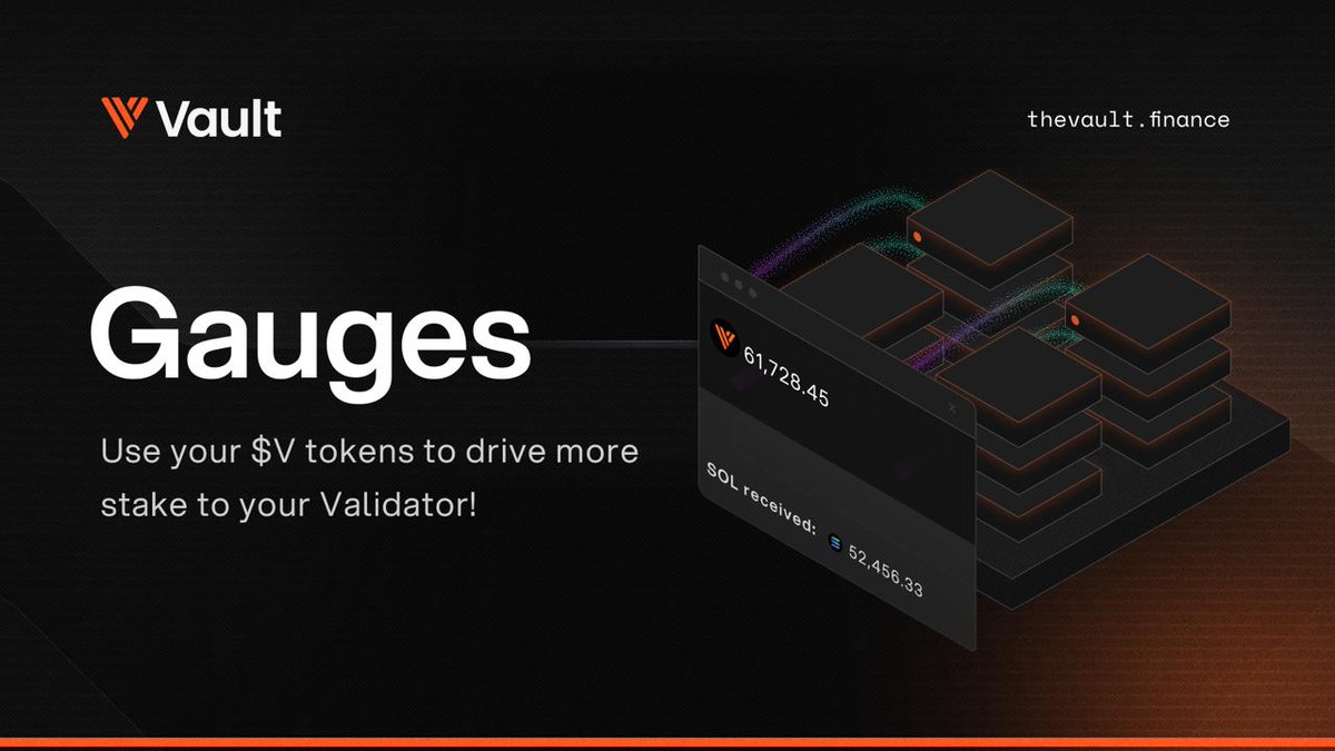 Looking to grow your stake? Now you can steer it yourself.

Lock your $V to vote in our gauges and guide stake straight to your validator.

For full details, join our Discord (link in profile).