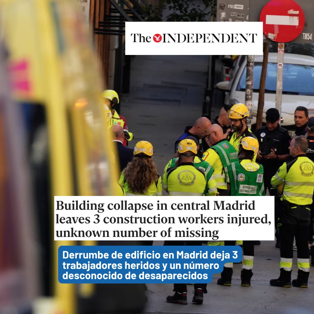WCKitchen's tweet photo. World Central Kitchen’s Relief Team is in Madrid, where a multi-story building collapsed. WCK teams are supporting first responders as they conduct search and rescue operations.
#ChefsForSpain
El equipo de respuesta de World Central Kitchen está en Madrid, donde se derrumbó un edificio de varios pisos. Los equipos de WCK están apoyando a los servicios de emergencia mientras realizan operaciones de búsqueda y rescate.
#ChefsForSpain
📸 @Independent