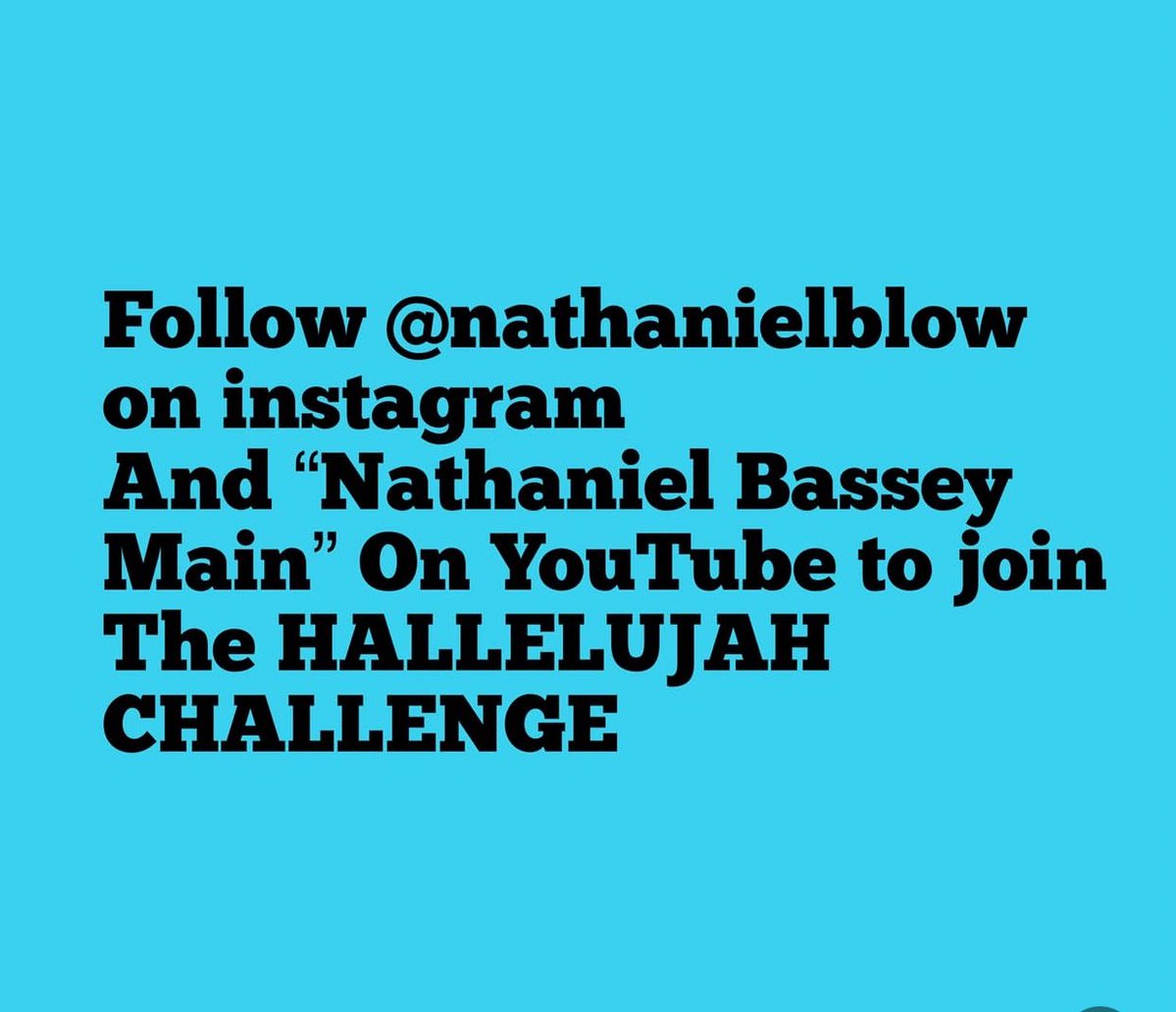 Don’t go and follow an account that isn’t the account. 

#HallelujahChallenge2025