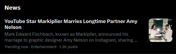 MarkiplierTV's tweet photo. Congratulations to Mark and Amy. 🎊 https://t.co/G79YW3qdAT