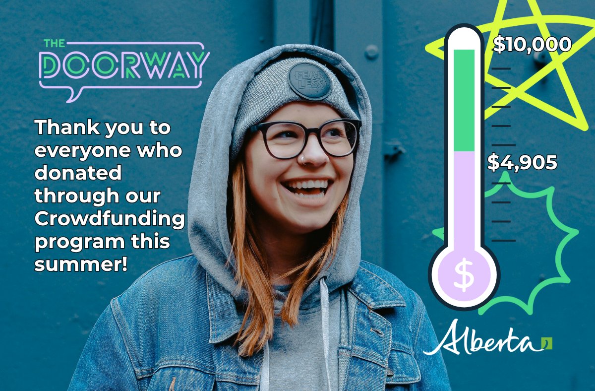 Thank you everyone who donated through the <a href="/YourAlberta/">Alberta Government</a> crowdfunding platform this summer &amp; to <a href="/YourAlberta/">Alberta Government</a> for the amazing matching program. We received $3260 from donors &amp; $4905 after the matching. This will go a long way in helping us welcome more young people to our program!