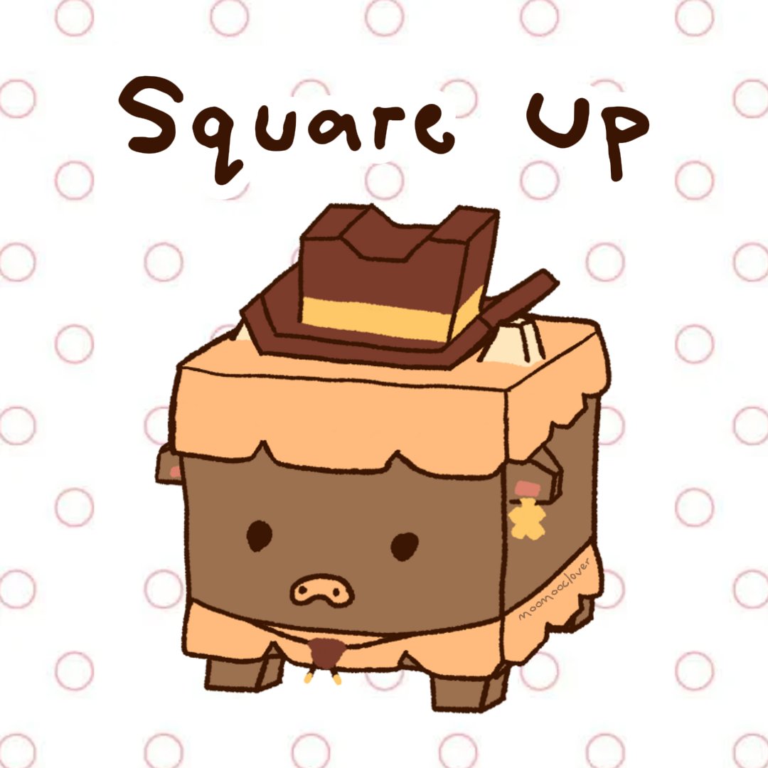 MooMooClover's tweet image. "be there or be square"
me: