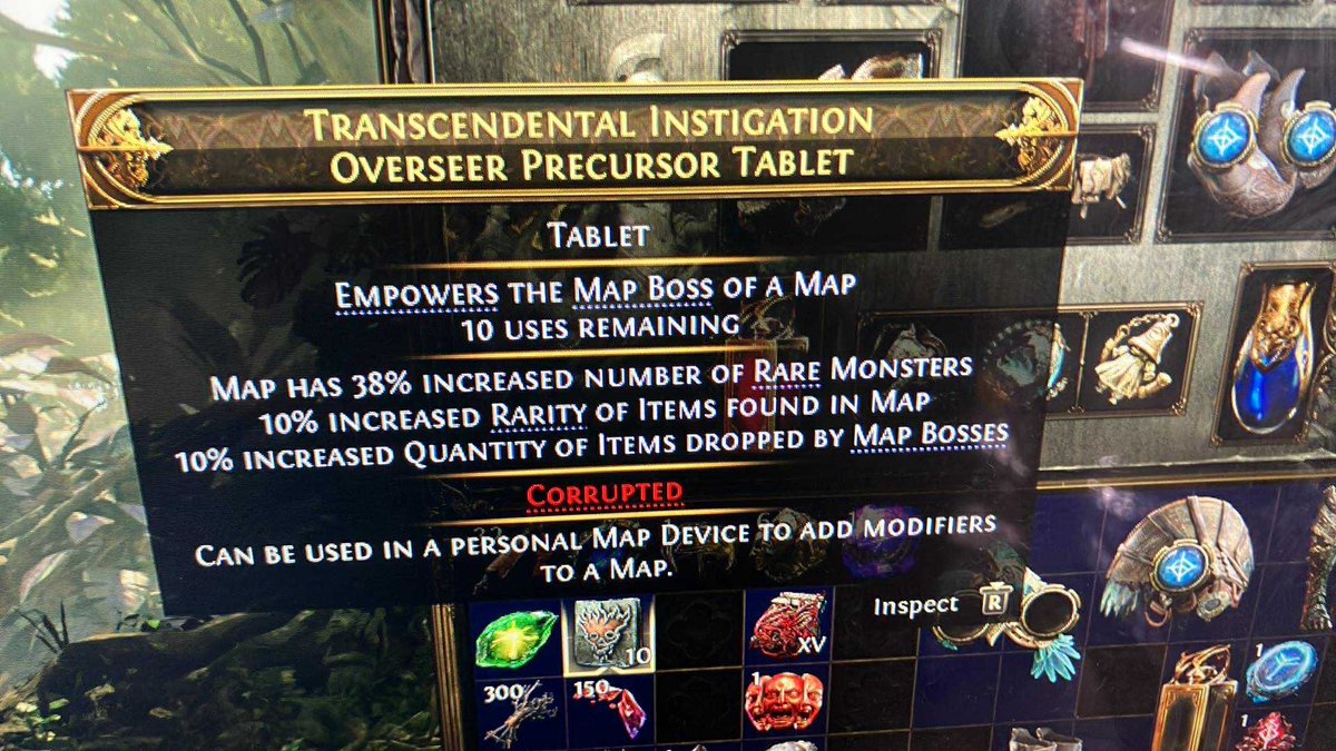 brett_rash's tweet photo. @TalkativeTri can you help me price this cause I can’t search the first mod on the trade site 😔 https://t.co/wm3pUUyS1o