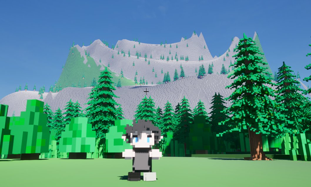 zoyal33's tweet image. ULTRA far render distance now coming along well. Now it has foliage  + terrain all generated entirely on the GPU. Overall its fairly performant most lag spikes are ironed out.
🌲🌲🌲
#UnrealEngine5 #unreal #gamedev #voxel #indiedev #indiegame #cubeworld
