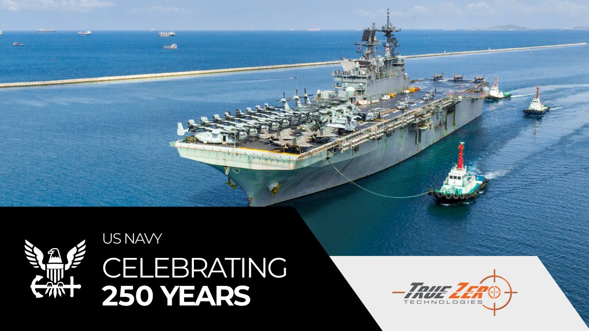 truezerotech's tweet photo. Celebrating 250 years of the U.S. Navy! ⚓🇺🇸
Thank you to all who’ve served with honor, courage, and commitment. https://t.co/DeGyMSzSBN
