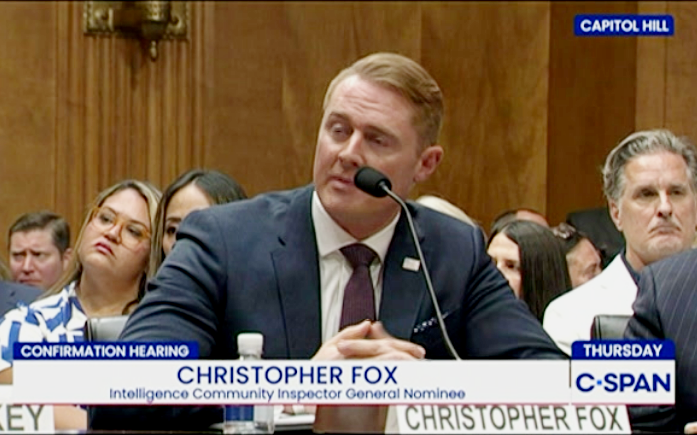 ddeanjohnson's tweet image. U.S. SENATE CONFIRMS CHRISTOPHER FOX AS IC IG

The U.S. Senate today confirmed Christopher Fox as Inspector General of the Intelligence Community (IC IG). Fox, an attorney, has served in the Air Force, Army National Guard, CIA, and Office of the Director of National Intelligence.