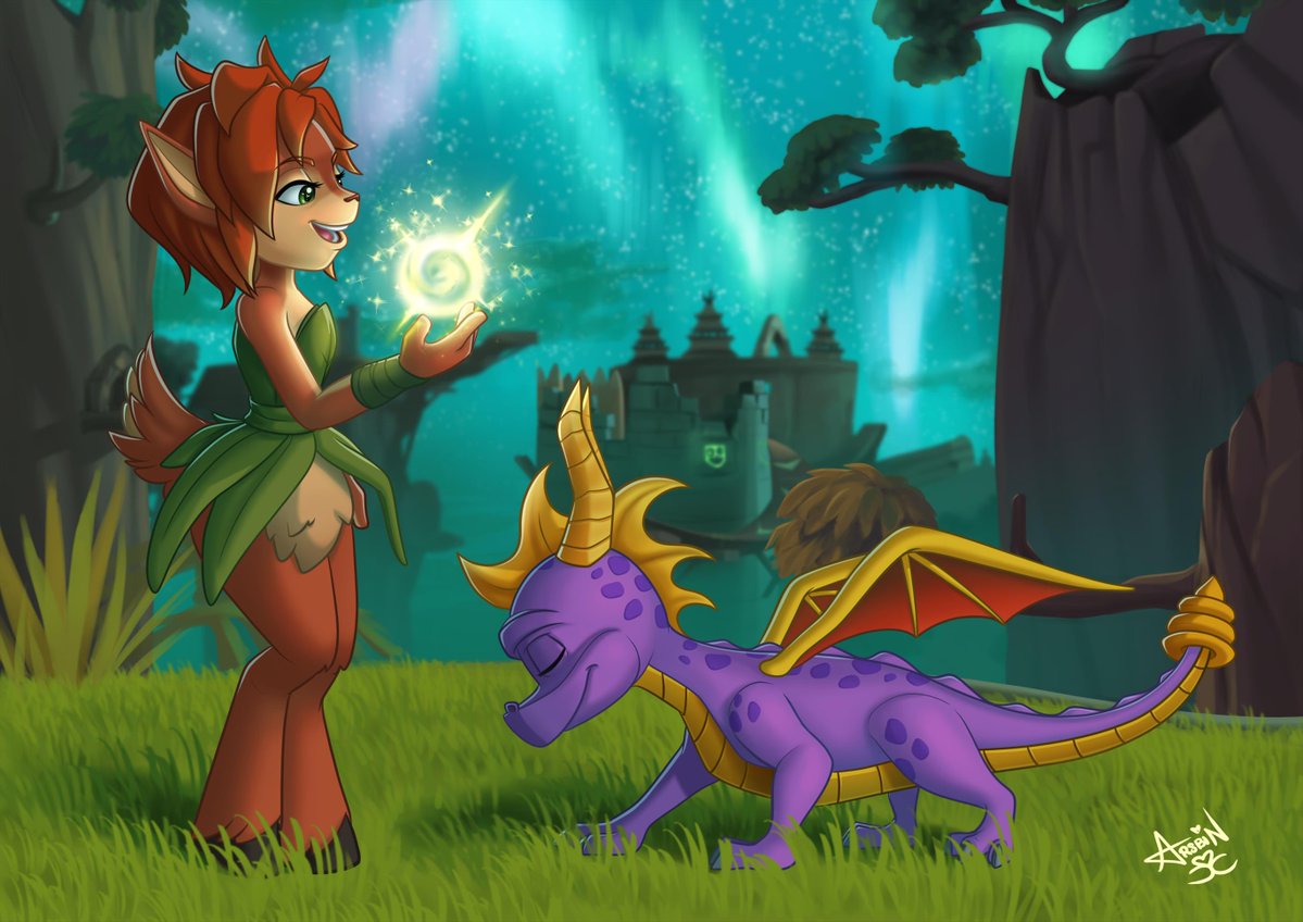 Arsbinbcc's tweet image. Elora&apos;s Magic✨

#Spyrothedragon