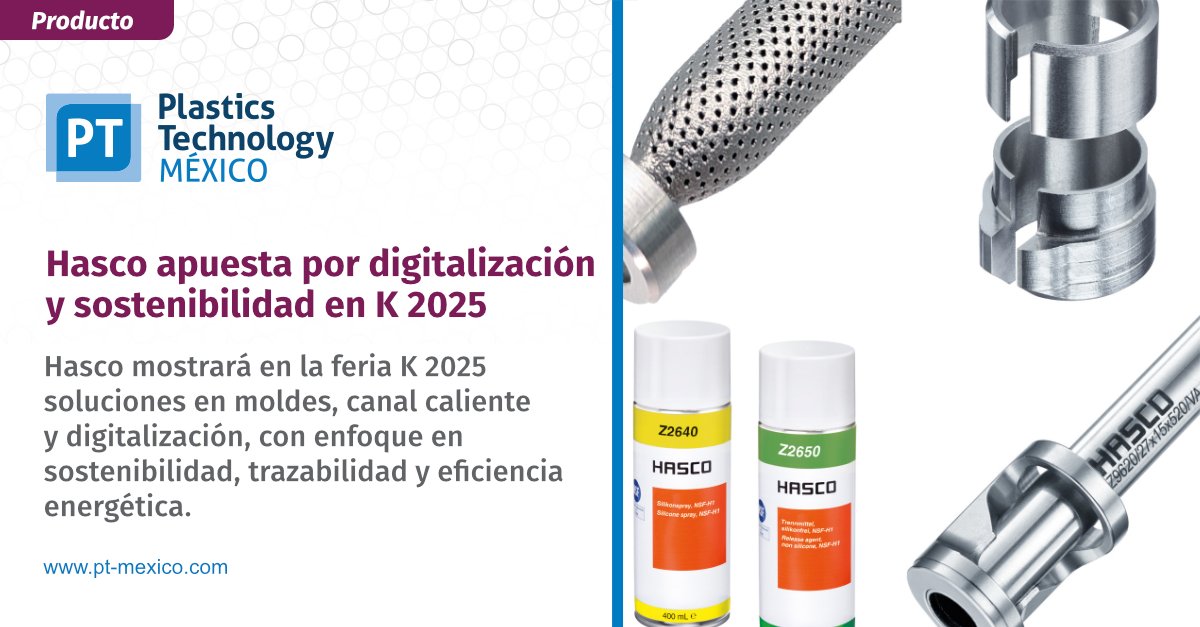 plastechmex's tweet image. [Producto] Feria K | #Hasco muestra cómo integrar procesos más eficientes, trazabilidad completa y reducción de huella ambiental sin comprometer la precisión técnica.

👉 Descubra más detalles: pt-mexico.com/productos/hasc… 

#ColadaCaliente #IndustriaDelPlástico #FeriaK2025