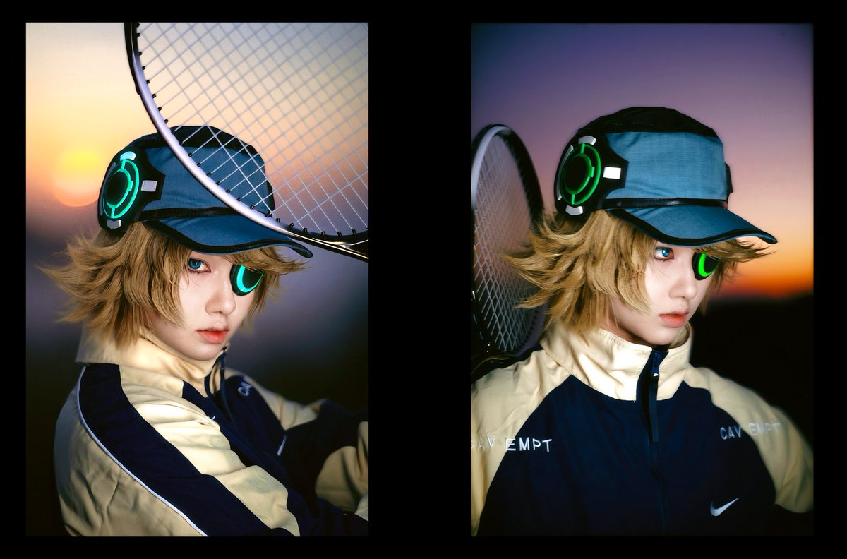 Akanesi17's tweet image. #アクダマドライブ #ハッカー #hacker #全员恶玉 #akudama #akudama_drive #cos #cosplay 
【恶玉5周年24h】
上一棒：@nian94177 下一棒：@小阑
Today is Tennis Hacker🎾