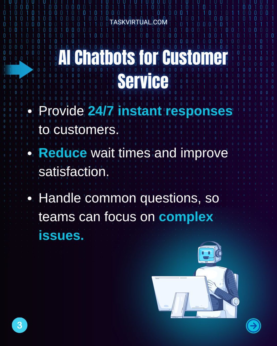 TaskVirtual's tweet image. AI is changing the game for small businesses. 
Pair it with a Virtual Assistant from TaskVirtual—and you’ve got unstoppable growth. 🚀 #VirtualAssistant #BusinessGrowth #AI