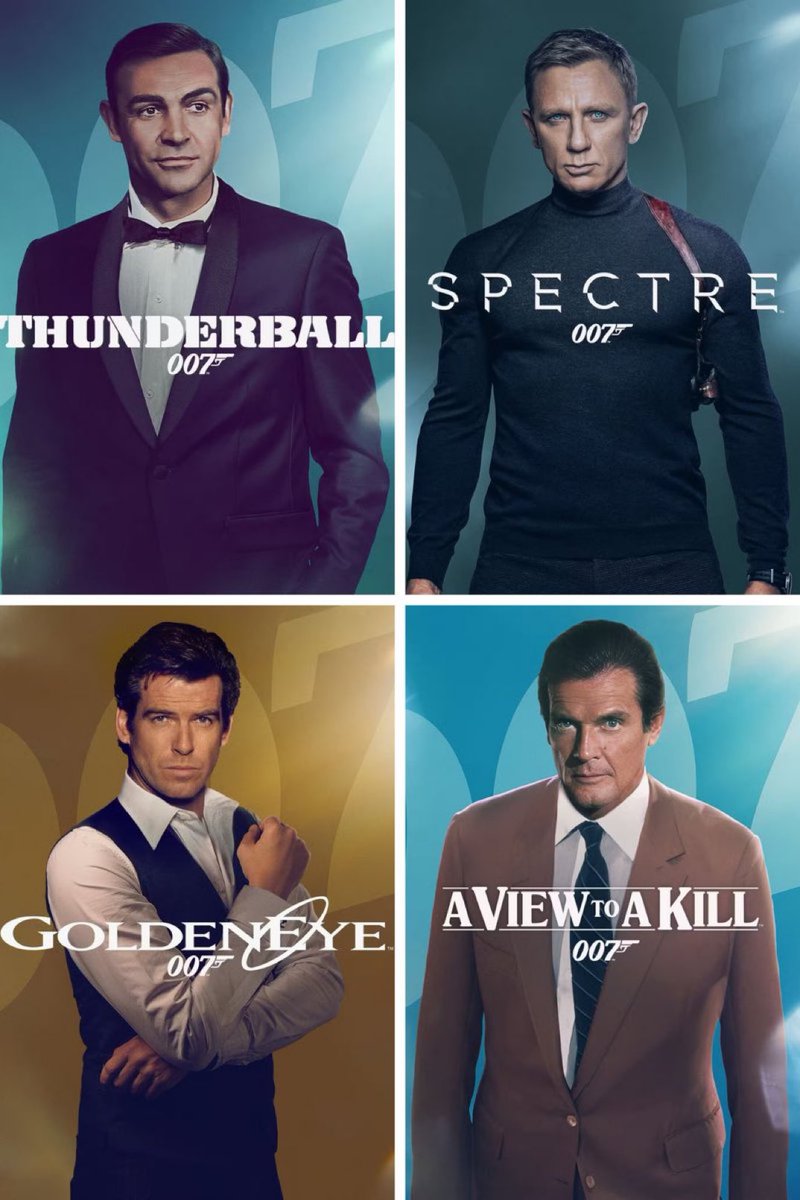 Supersonic_Red's tweet image. Just in case you thought things couldn't get any wussier, @amazon has removed guns from the Bond movie posters.