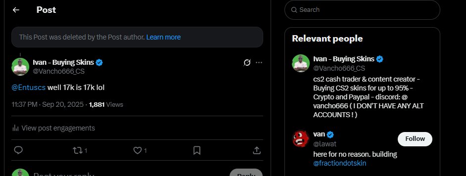 Ivan - Buying Skins tweet media