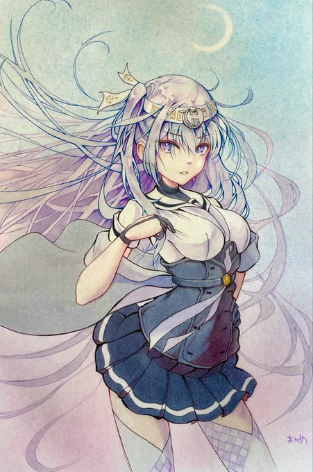 #中秋の名月なのであきづき型を貼ろう