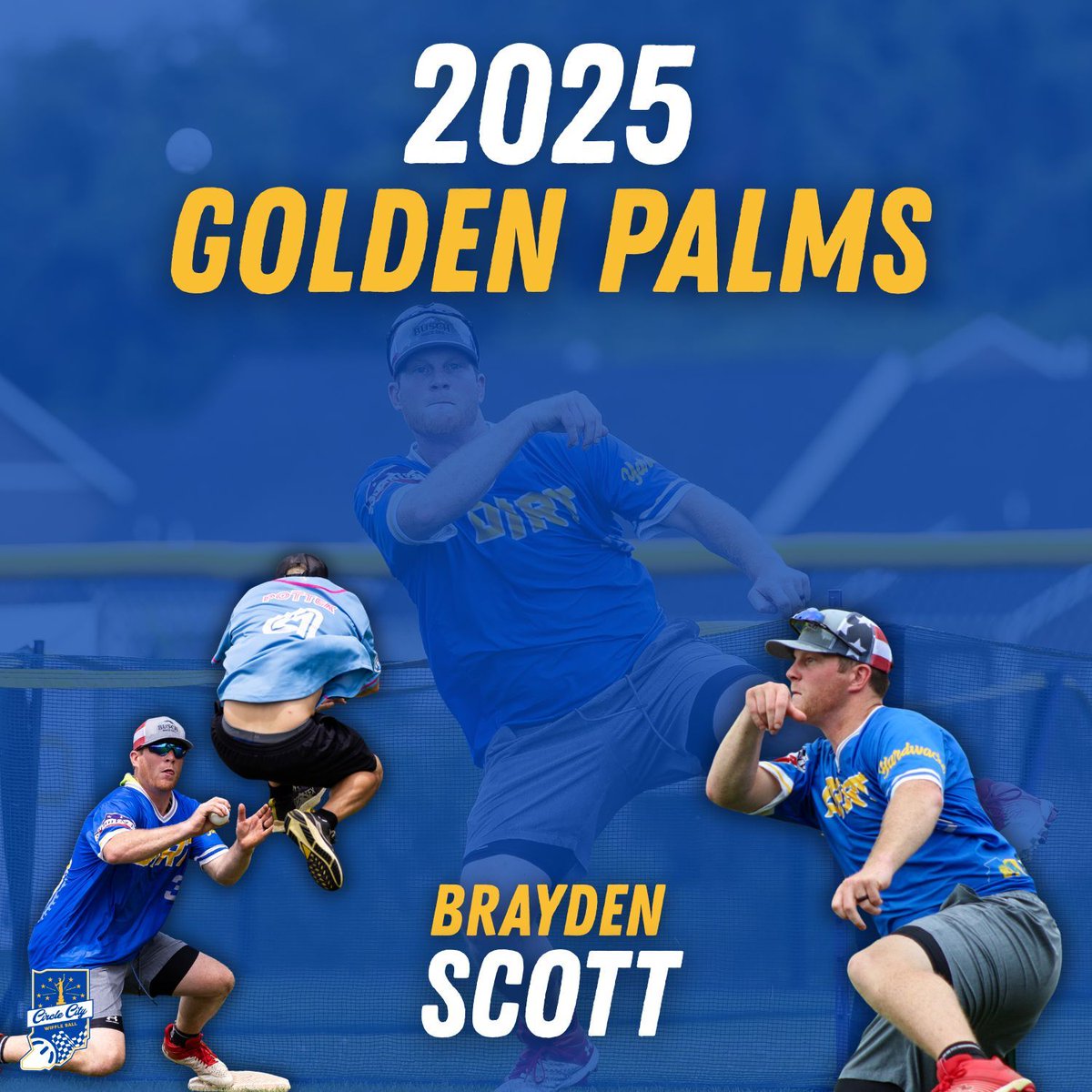 CircleCityWiff's tweet photo. Brayden, it turns out, has never met a fence that he won't go into or over to track down a wiffle ball. He left the league with their collective jaws on the dirt countless times this year, and he's the deserving Golden Palms Award winner! https://t.co/v0esoEpKVC