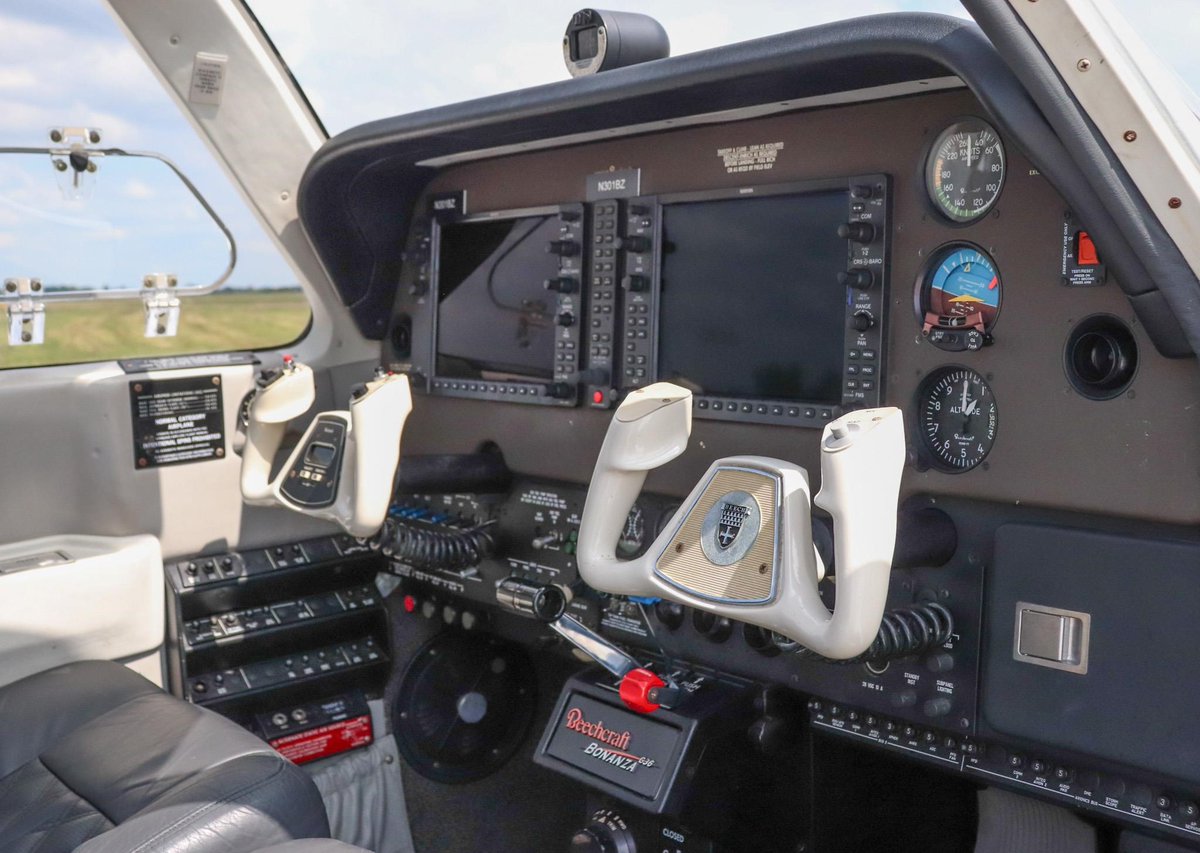 Controller's tweet image. 2006 BEECHCRAFT G36 BONANZA
Click here for more info:
🔗 ow.ly/wLaG50X85Ix

Meticulously maintained G36 features 1937 hours SNEW on the airframe and 424 hours SNEW on 300 HP Continental IO-550-B engine! G1000 NXi upgrade!

Check out this aircraft and contact @airmartplanes