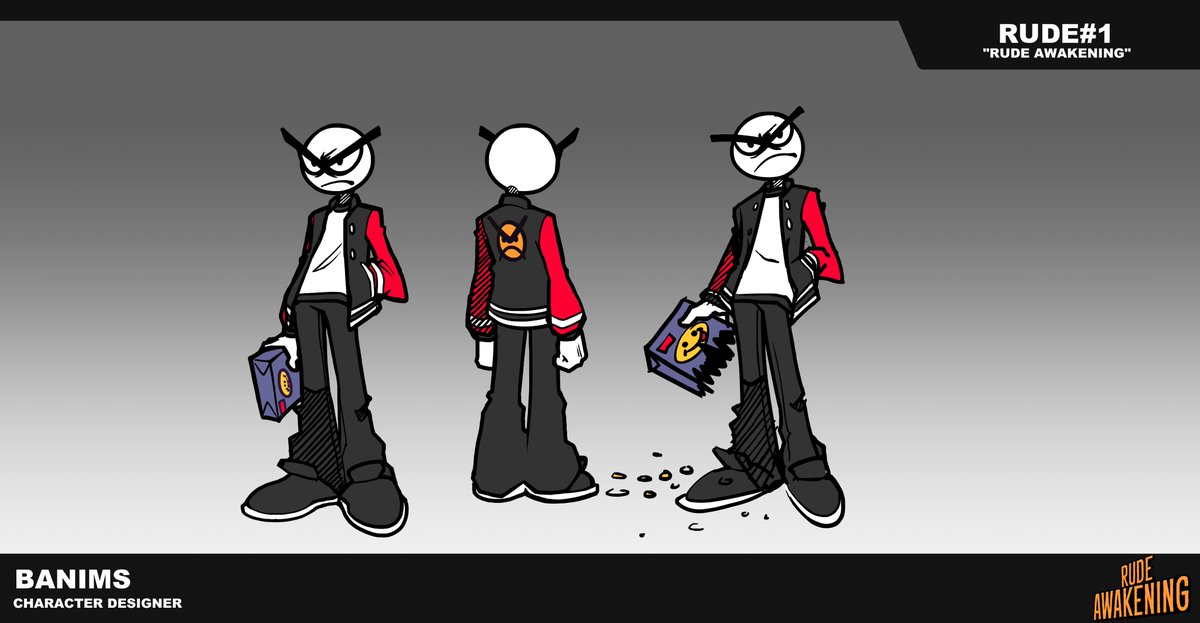 BAnims_the2nd's tweet image. For those who might&apos;ve forgotten about this, I&apos;m makin a show about Rude#1, one of the main characters of the series. Follow him on his misadventures through some of the crazy bullshit situations he gets into at @ItsTeamHorizon 🤬🗯️🟥

The animation phase is complete as of now👍🏾
