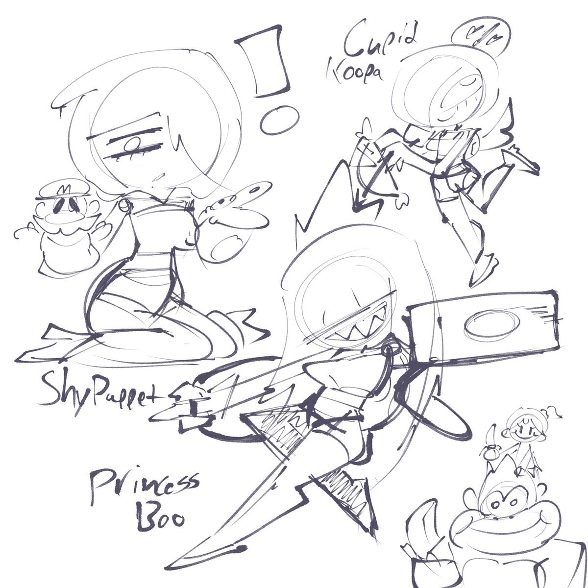 Johnnyright05's tweet photo. Some awesomely weird Mario Fan characters that I made up. And Donkey Kong. He's just here.
#shyguy #koopa #Boo #fancharacter #mario #oc #princessboo https://t.co/DYH41l8r1o