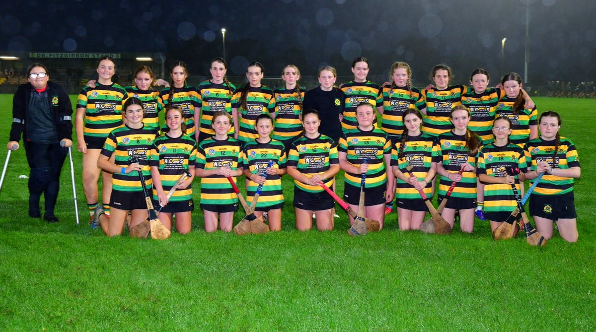 Congratulations to our U14 team and mentors on reaching the County Final with a good win against Dungourney tonight.
<a href="/SeandunCamogie/">Seandún Camogie</a> 
<a href="/CorkCamogie/">OfficialCorkCamogie</a> 
💚🖤💛