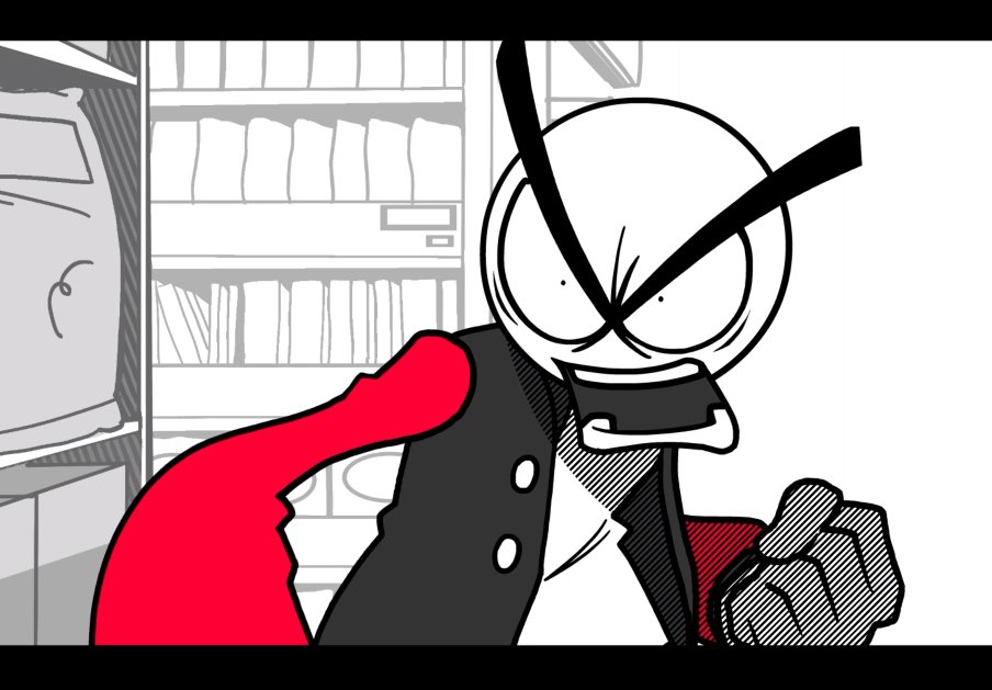 BAnims_the2nd's tweet image. For those who might&apos;ve forgotten about this, I&apos;m makin a show about Rude#1, one of the main characters of the series. Follow him on his misadventures through some of the crazy bullshit situations he gets into at @ItsTeamHorizon 🤬🗯️🟥

The animation phase is complete as of now👍🏾