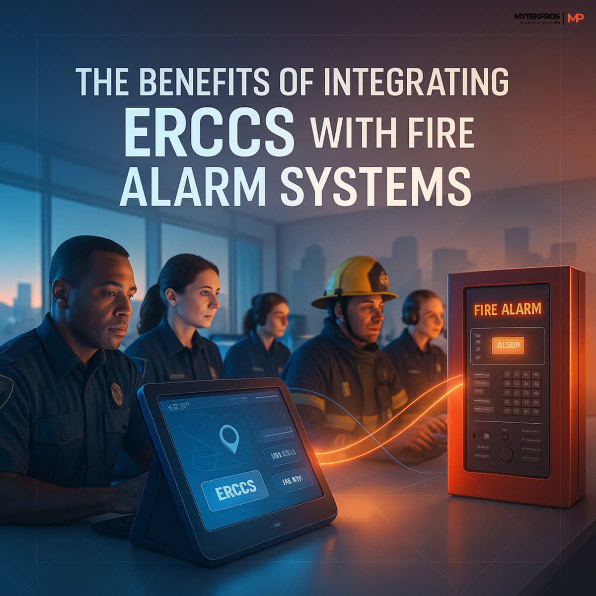 mytekpros's tweet image. Integrating ERCCS enhances fire alarms, ensuring faster responses and improved safety measures.
#mytekpros #Surveillancesystem #computernetworks #ITservices #lowvoltage #securitysystems #technologyaudits #structurecabling #managedit