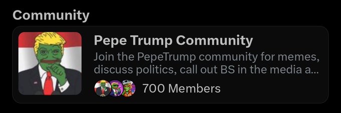 pepetrumpsol_'s tweet image. Organic growth is always celebrated!

Real memers, real people, real patriots, real opinions! 
Real meme Team, tough as nails.
The only original Truther Meme🐸
PEPE TRUMP 🐸🇺🇸😂
$PTRUMP @pepetrumpsol_