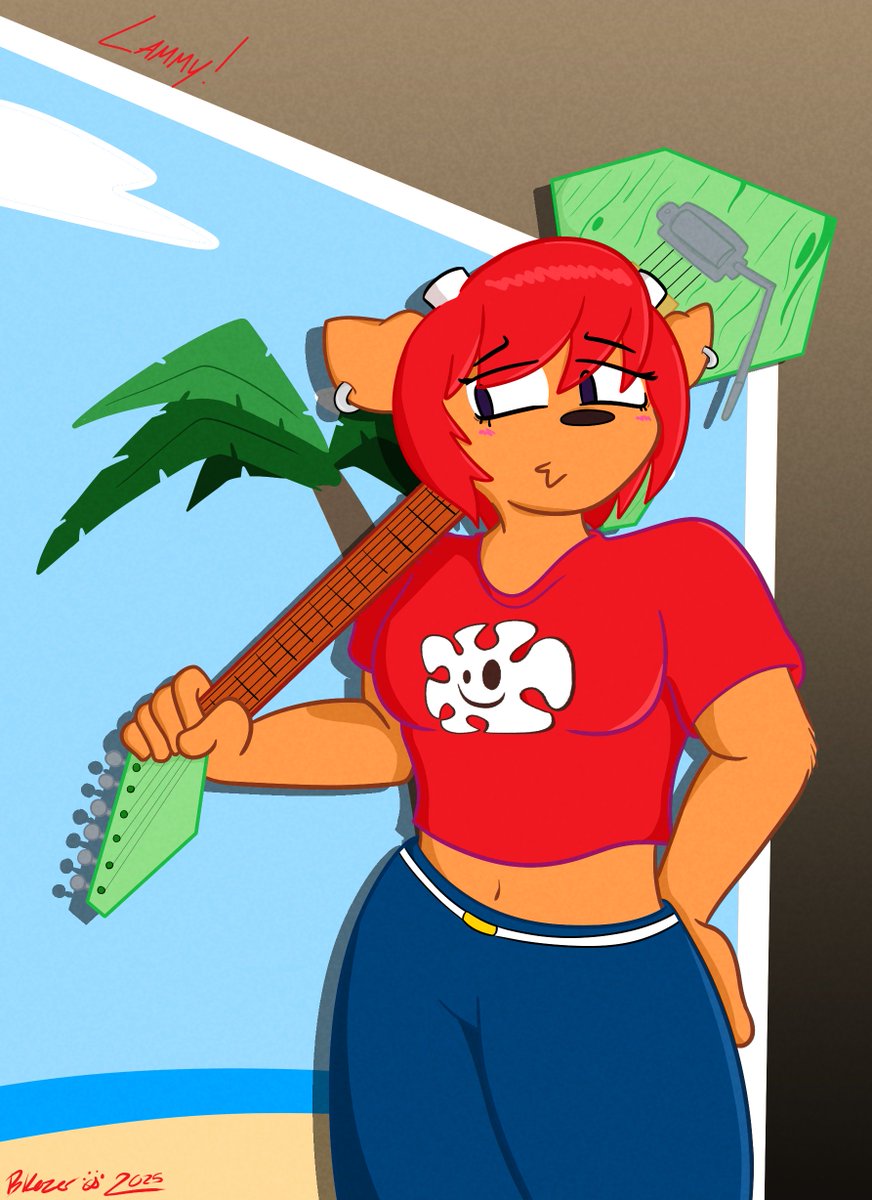 Had to draw Lammy properly, she's getting some pictures taken to promote milkcan :3 (1/2)