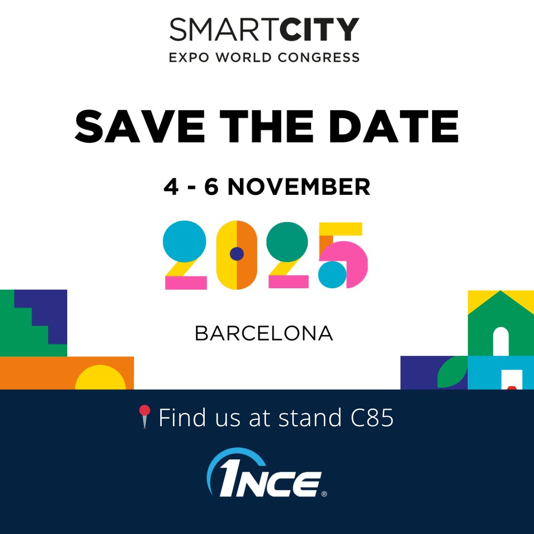 1NCE_IoT's tweet image. 🌍 Meet 1NCE at @SmartCityexpo 2025 in Barcelona!

Join us from November 4–6 at GRAN VIA, Hall P2, Stand C85 for the world’s leading event for cities and urban innovation.

Stop by our booth to discover how 1NCE can power your next IoT project.

#SCEWC2025 #IoT #SmartCities