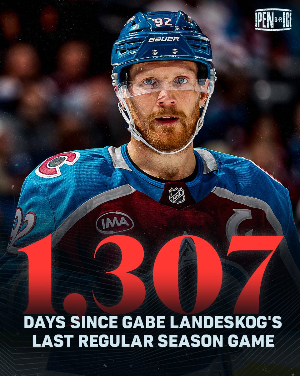 Gabriel Landeskog is going to play in his first regular season game since MARCH 10, 2022 😱

What a journey it has been for the Avalanche captain 👏