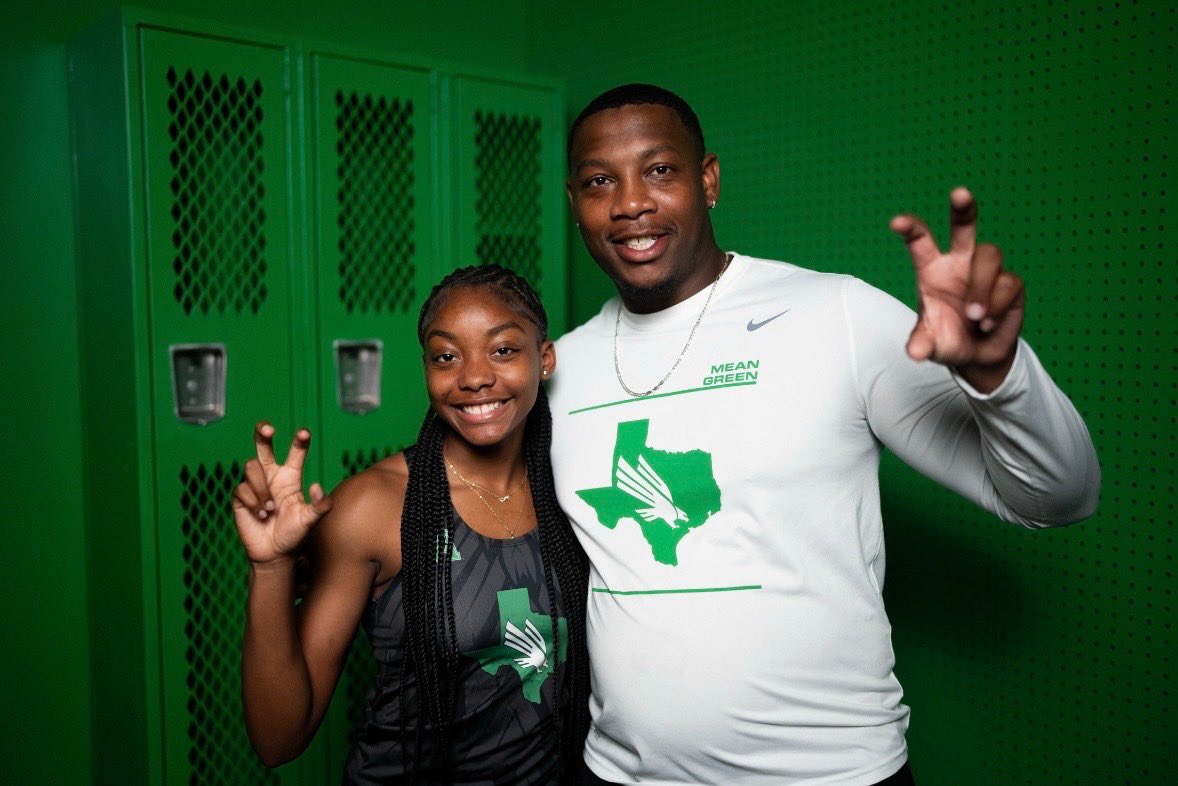 I’m excited  to share that I’ve received an offer from the University of North Texas. The coaches were incredible, and the campus look good The athletes on the track team are also exceptional. Go green.