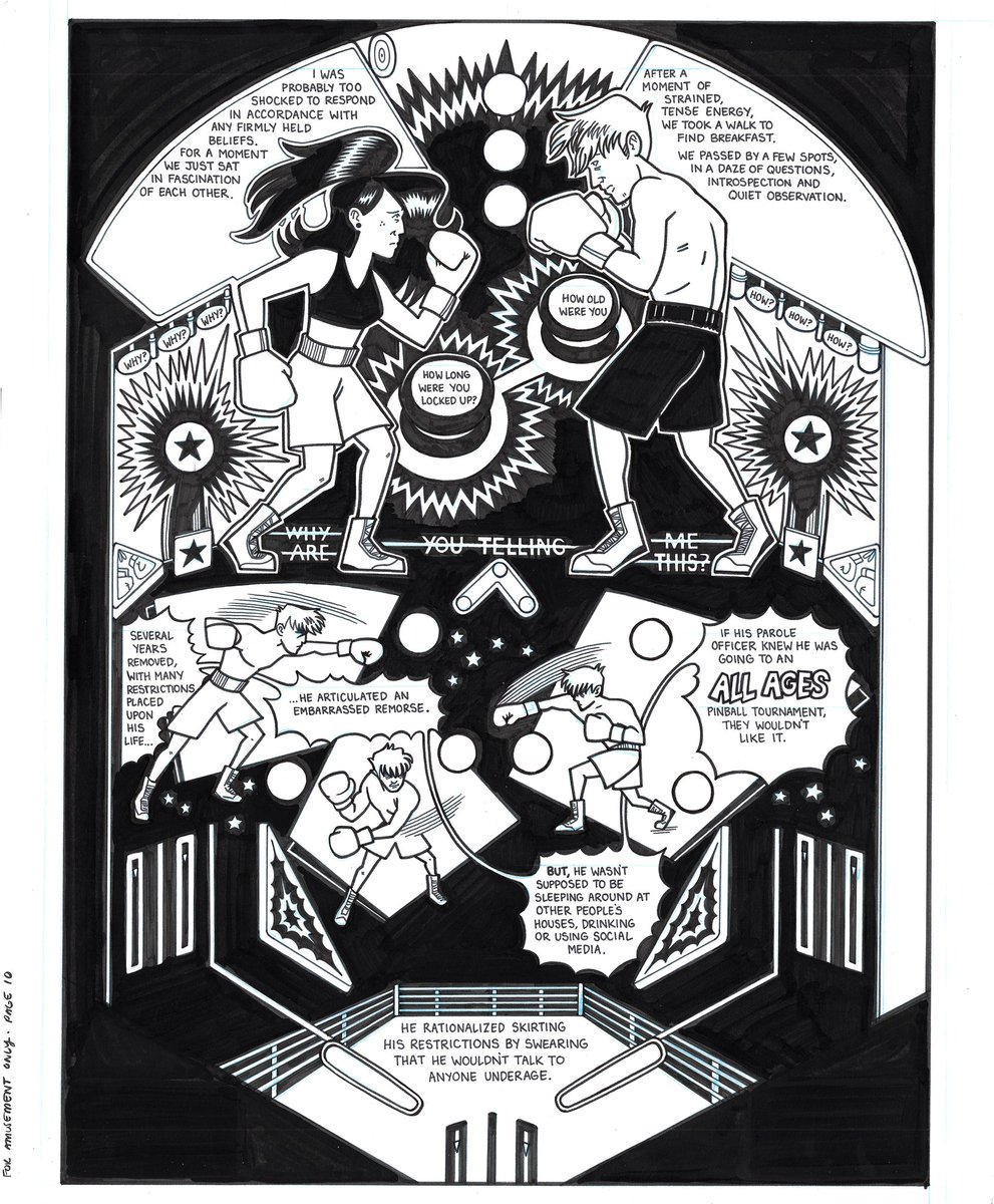athenaeum_art's tweet photo. We finally have originals available from one of my very favorite @msharkness stories!  This is M.S. pushing comics into beautiful new territories.  These pages are some of the most striking that I've seen!  Seriously, this is your chance to own something really special. https://t.co/kUgffFnDG1
