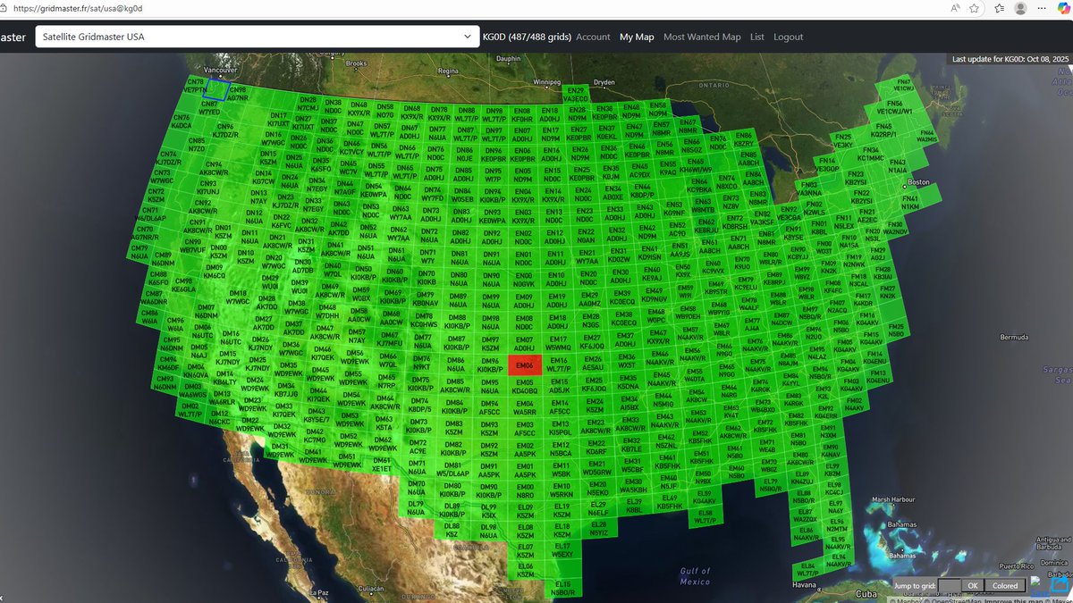 KG0D_Dave's tweet image. One more!! EM06 is looking really lonely in a sea of green! dave
