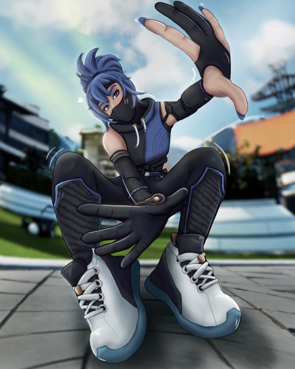 Slashtbh's tweet image. blue cat thing  :o 

#FortniteArt #FortniteHope #Fortnitemares