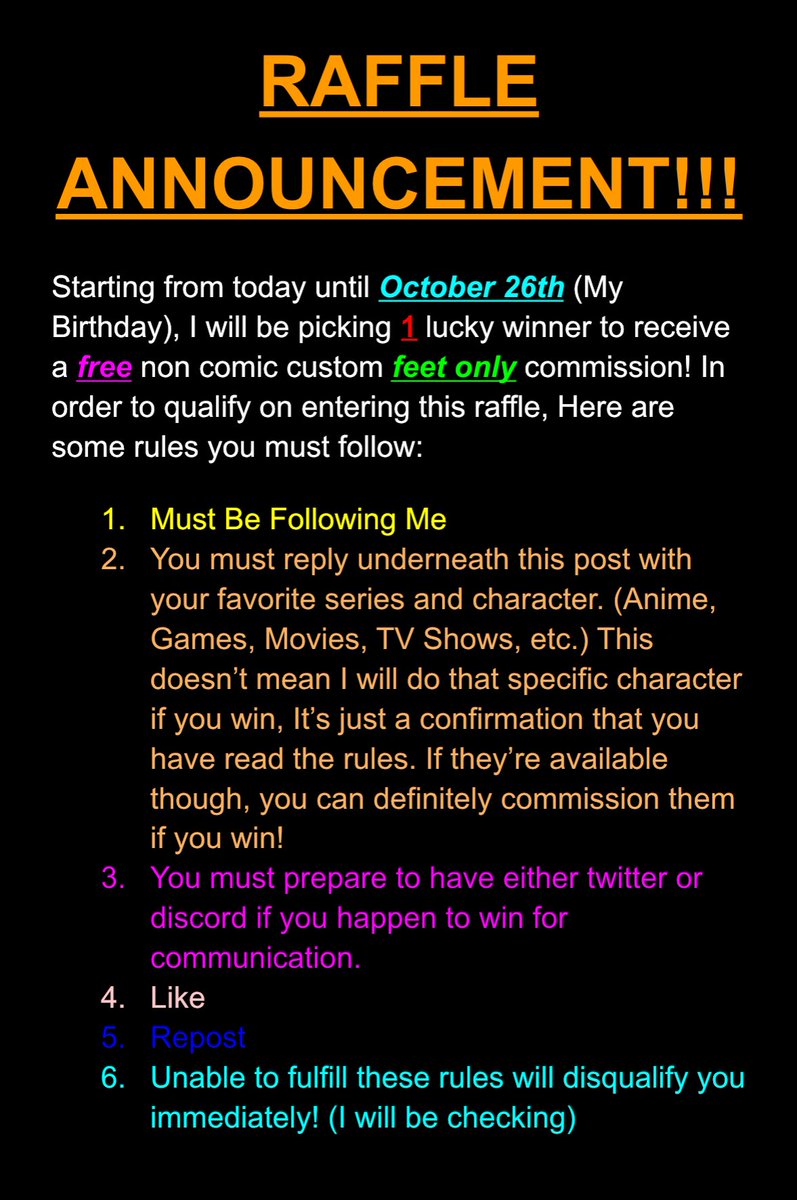 Rendermales's tweet photo. RAFFLE ANNOUNCEMENT!!! https://t.co/FRsnZT9jWw