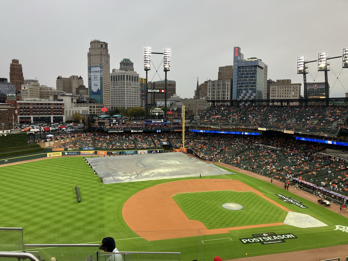 KathyHermiller's tweet photo. Finally the tarp comes off!  Go Tigers!!! https://t.co/zkX8D9UgC4