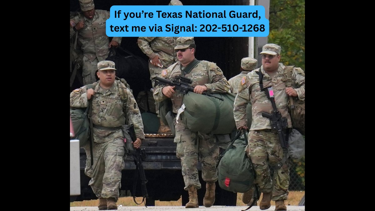Texas National Guard just arrived in Chicago area.