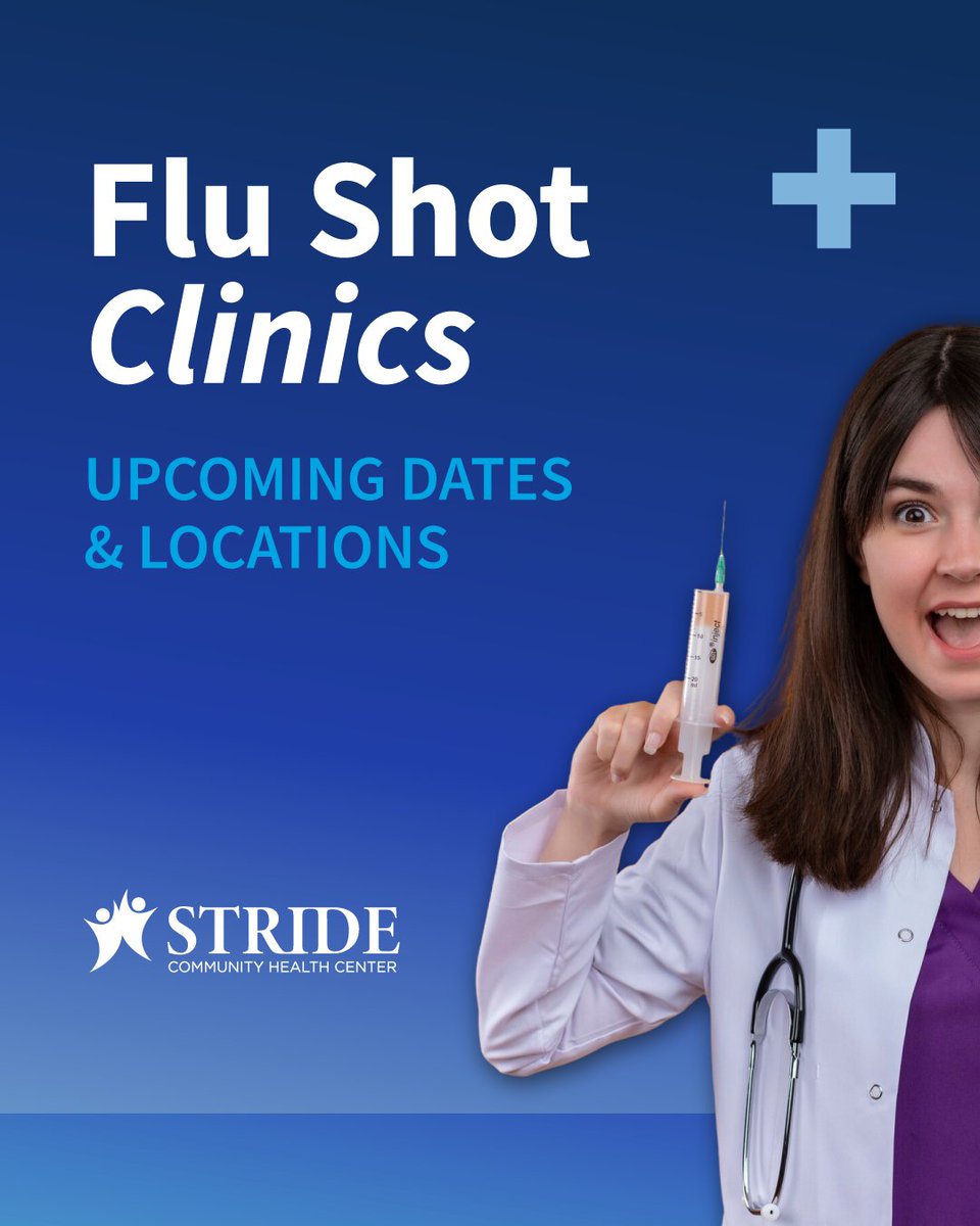 stridechc's tweet image. Save the dates ✅

Protect yourself and your loved ones this #FluSeason!

🚶🏻‍♂️ Just walk in – No appointment need it

Self-pay price $30
.
#FluShot #Denver #STRIDECHC #Healthcare #GetVaccinated