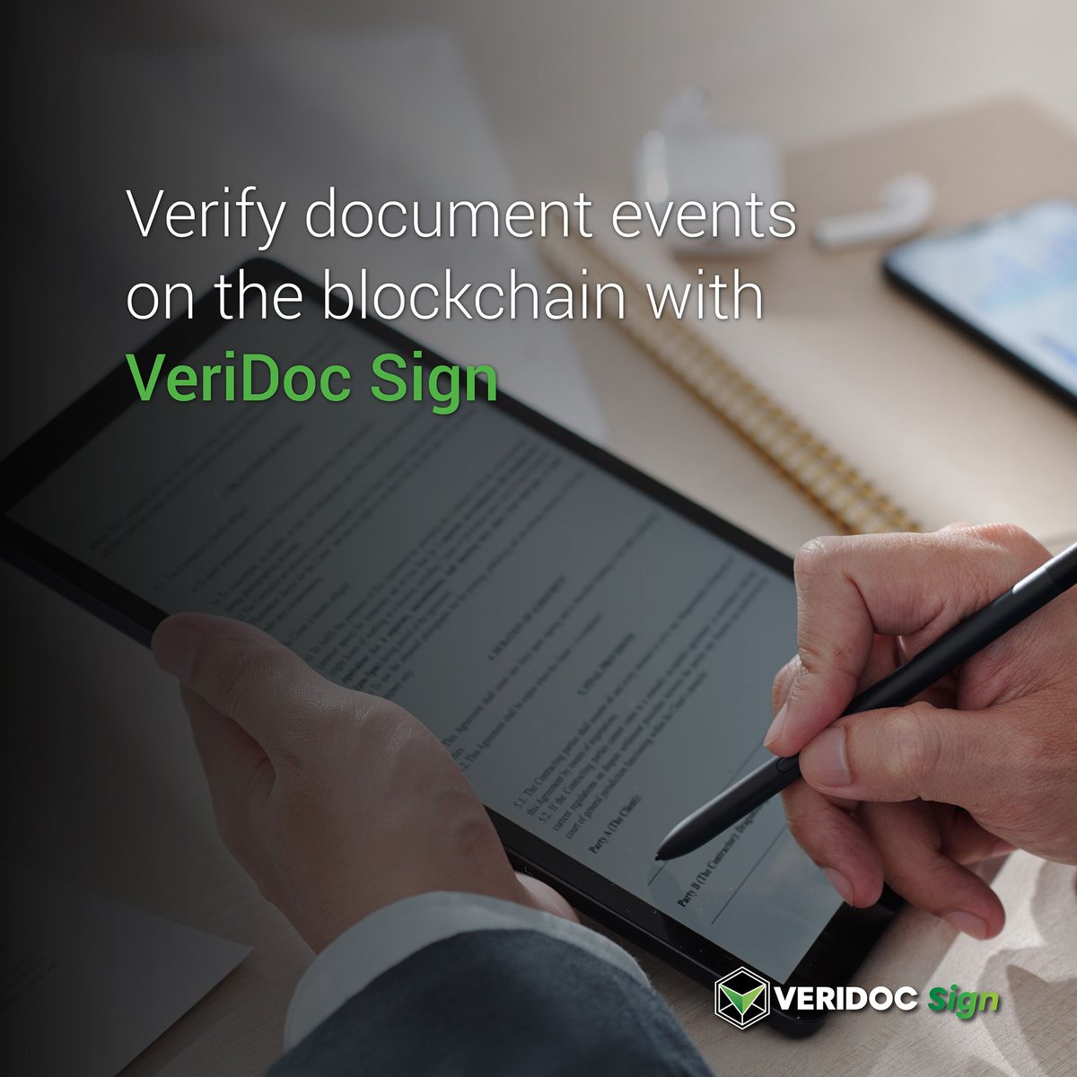 VeriDocGlobal's tweet image. Document events including the envelope creation date and eSignatures can all be verified on the blockchain with VeriDoc Sign.

#veridocsign #esignature #blockchain