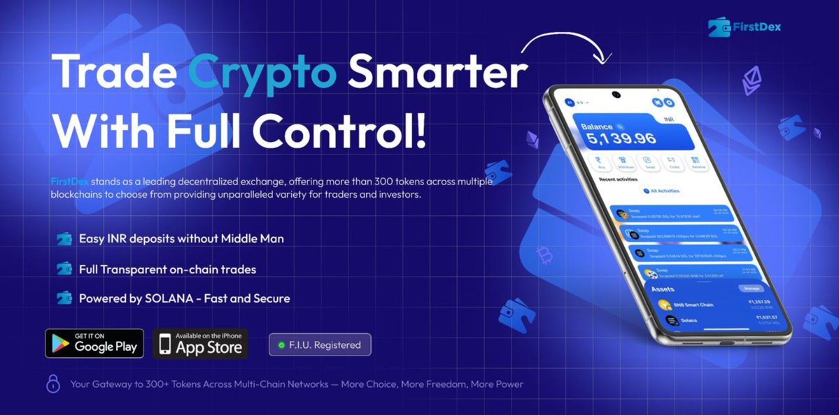 FirstDexApp's tweet image. Your All-in-One Decentralized Exchange is Here!

Tired of complicated swaps and hidden fees? FristDex delivers a seamless trading experience built for you.

• Easy INR Deposits
• Fully Transparent
• Blazing Speed
• Unparalleled Variety

Download FristDex Now and Take Control!…