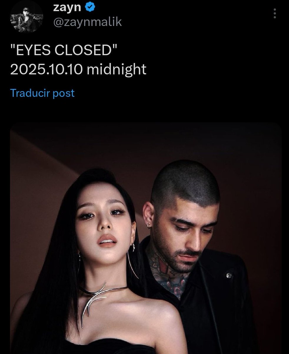 Rosiesmilecute's tweet image. Jisoo sin decirnos la fecha y Zayn ya lo hizo 😭