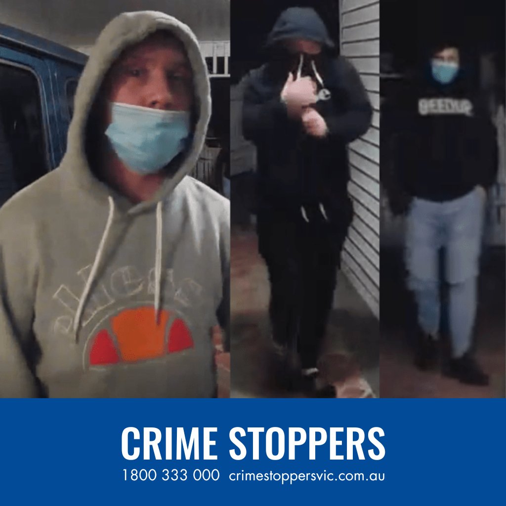 VictoriaPolice's tweet image. Police are investigating an attempted aggravated burglary in Elwood last month.
Anyone with information is urged to contact Crime Stoppers on 1800 333 000 or submit a confidential report online at crimestoppersvic.com.au 
Read more &amp;gt; go.vic.gov.au/3INsxbE