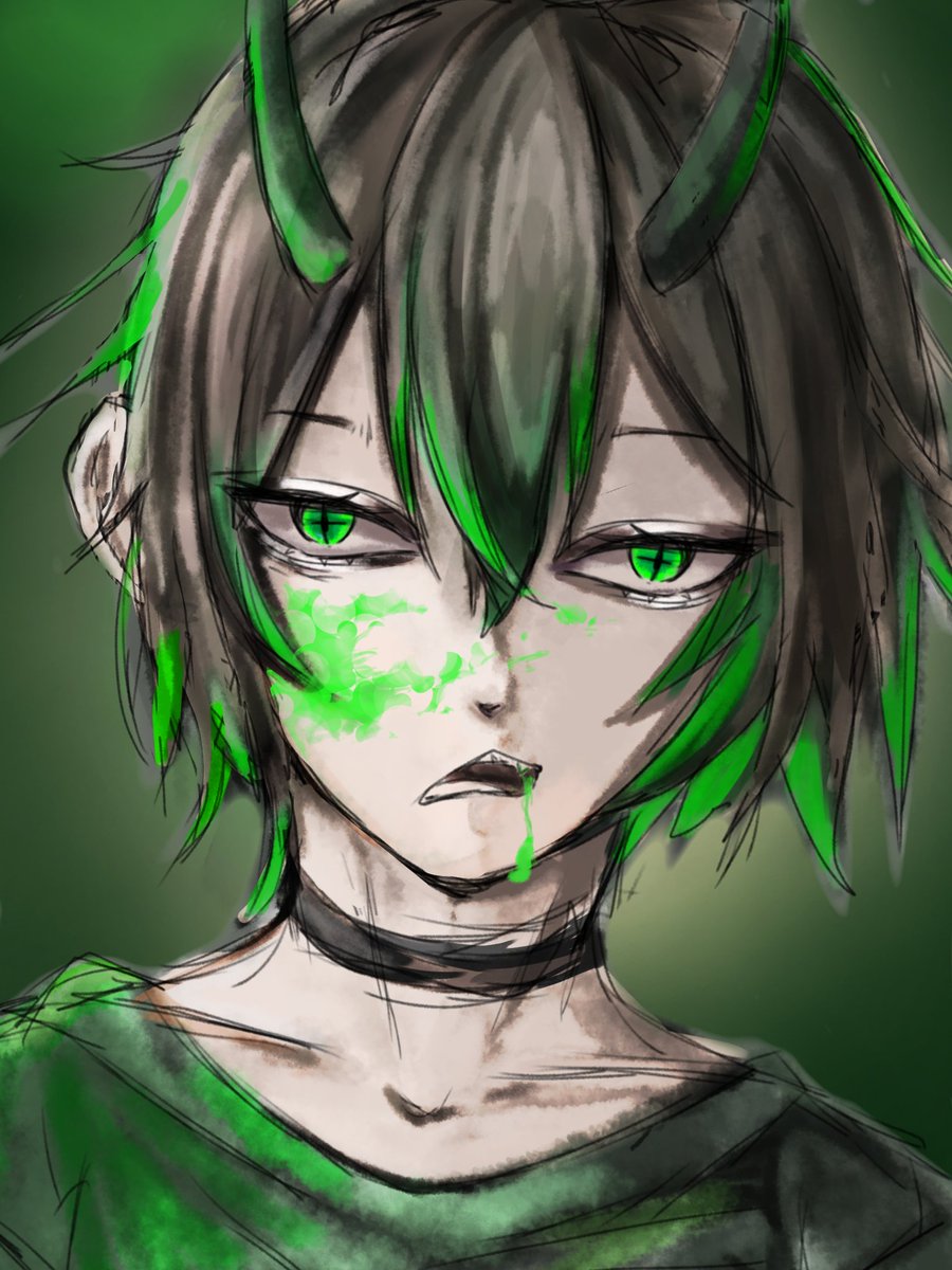 #イラスト
久しぶりの男性キャラを描きました