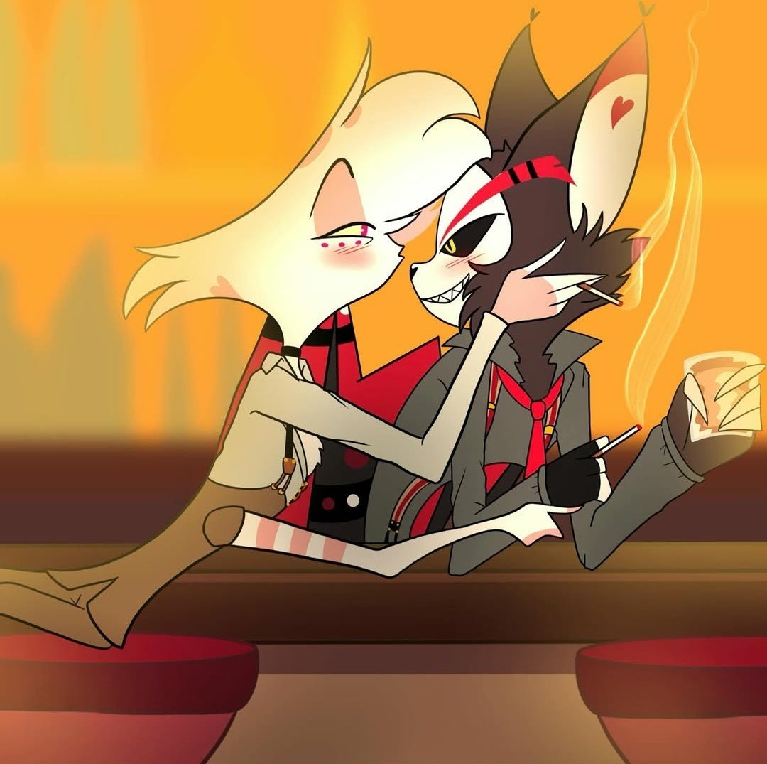 BaarbiiFresco's tweet photo. Husk and Angel Dust: A surprisingly perfect blend of chaos and charm 💘
•
•
#HelluvaBoss 
#HazbinHotel 
#HelluvaBossFanart 
#HazbinHotelFanart 
#itsnotmyart 
#huskerdust 
#angeldust https://t.co/peoBm4r6Vn