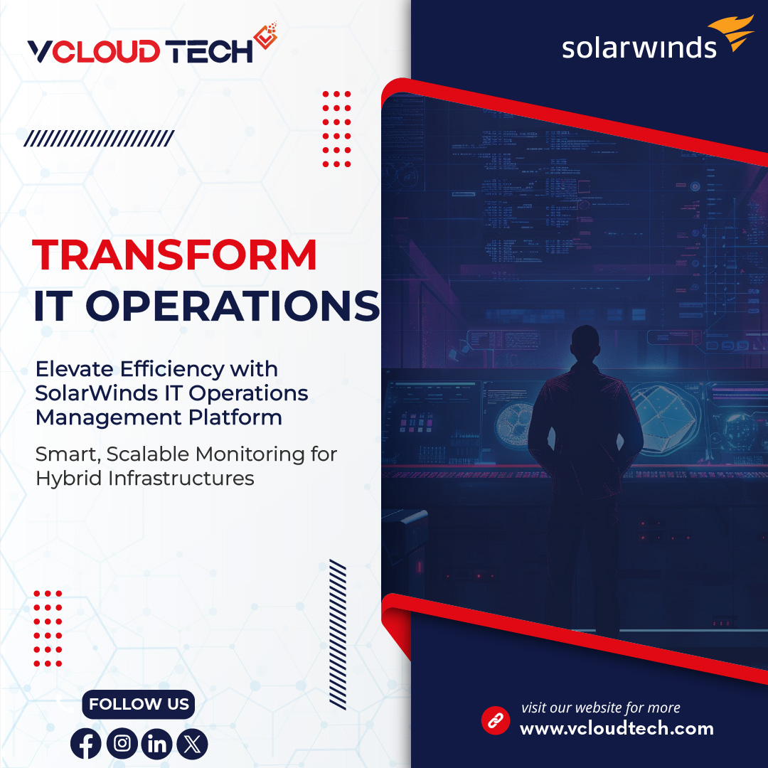 vCloudTech's tweet image. Get in-depth visibility into your operations with @vCloudTech. Looking for control over databases, secure infrastructure, &amp;amp; unbeatable customer service? SolarWinds ITOM is the ideal option bit.ly/46Sfi1c

#ITOperations #DatabaseManagement #solarwinds #TechSolutions #itom
