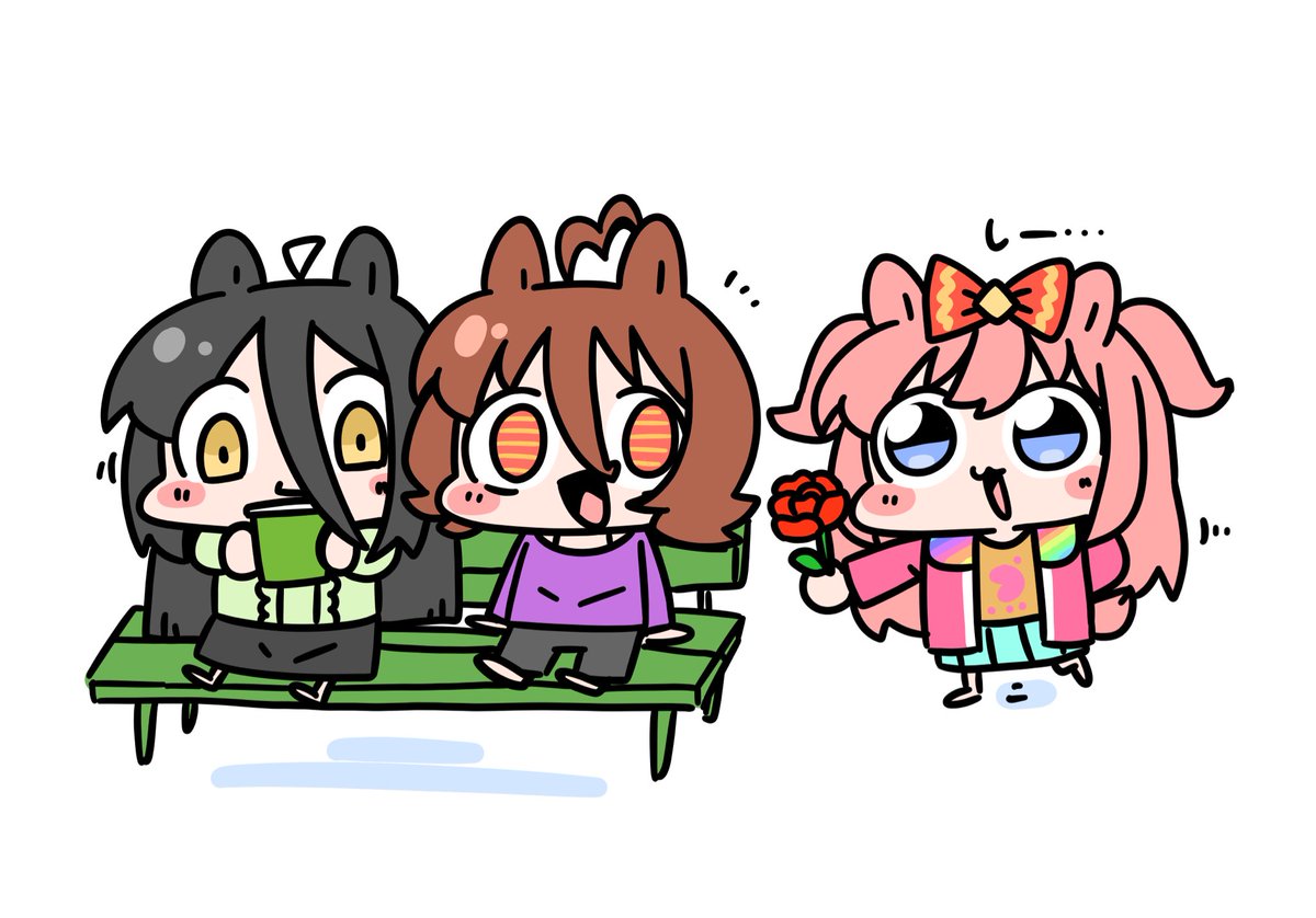 アグネスタキオン(ウマ娘) ,マンハッタンカフェ(ウマ娘) 「タキカフェ٩( 'ω' )و再掲」|ブラニンのイラスト