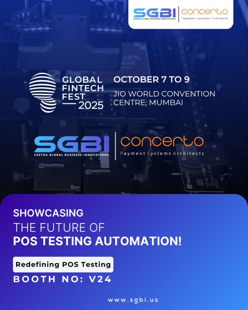 aroninp's tweet image. Proud to mark another successful partnership campaign at @GffFintechfest_2025, led by @SastraRobotics &amp;amp; @SystemsConcerto 

Visit us at GFF 2025 Mumbai, Oct 7–9, to experience the AI-powered robot-aided POS testing. 

#Fintech #PointOfSale #TestingAutomation #Robotics
